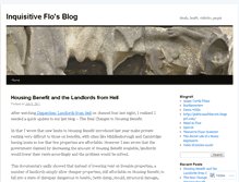 Tablet Screenshot of inquisitiveflo.wordpress.com