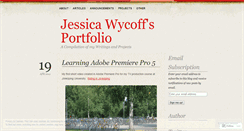 Desktop Screenshot of jwycoff.wordpress.com