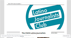 Desktop Screenshot of latinojournalists.wordpress.com