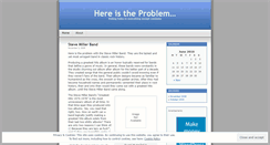 Desktop Screenshot of hereistheproblem.wordpress.com