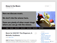 Tablet Screenshot of deepinthemusic.wordpress.com