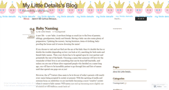Desktop Screenshot of mylittledetails.wordpress.com