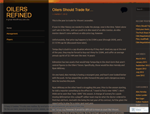 Tablet Screenshot of oilersrefined.wordpress.com