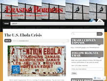 Tablet Screenshot of erasingborders.wordpress.com