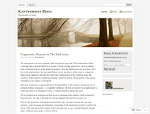 Tablet Screenshot of kantsghosts.wordpress.com