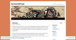 Desktop Screenshot of ducksandthings.wordpress.com