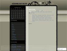 Tablet Screenshot of gizemblog.wordpress.com