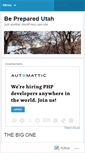 Mobile Screenshot of bepreparedutah.wordpress.com