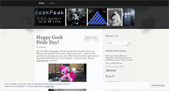 Desktop Screenshot of geekpeak.wordpress.com