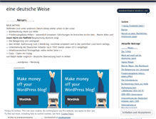 Tablet Screenshot of einedeutscheweise.wordpress.com