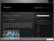 Tablet Screenshot of footballjunkies.wordpress.com