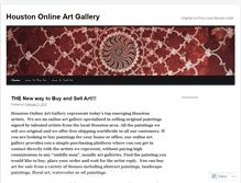 Tablet Screenshot of houstonartgallery.wordpress.com