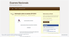 Desktop Screenshot of examesnacionais.wordpress.com