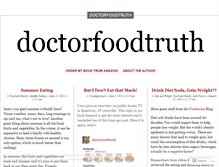 Tablet Screenshot of doctorfoodtruth.wordpress.com