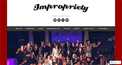 Desktop Screenshot of impropriety.wordpress.com