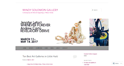 Desktop Screenshot of mindysolomongallery.wordpress.com