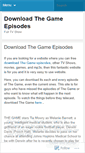 Mobile Screenshot of downloadthegameepisodes.wordpress.com