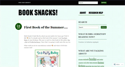 Desktop Screenshot of booksnacks.wordpress.com