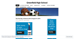 Desktop Screenshot of greenfieldhighschool.wordpress.com