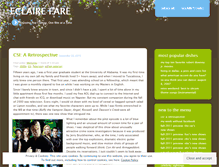 Tablet Screenshot of eclairefare.wordpress.com