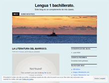 Tablet Screenshot of lalenguamemola.wordpress.com