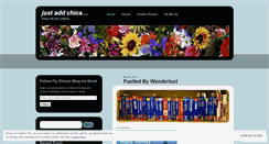 Desktop Screenshot of justaddchica.wordpress.com