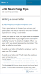 Mobile Screenshot of jobsearchingtips.wordpress.com