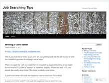 Tablet Screenshot of jobsearchingtips.wordpress.com
