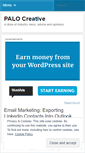 Mobile Screenshot of palocreative.wordpress.com