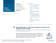 Tablet Screenshot of palocreative.wordpress.com