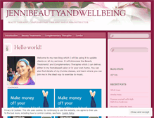 Tablet Screenshot of jennibeautyandwellbeing.wordpress.com