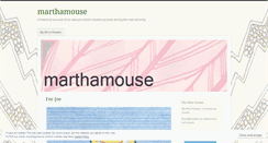 Desktop Screenshot of marthamouse.wordpress.com