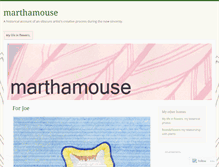 Tablet Screenshot of marthamouse.wordpress.com