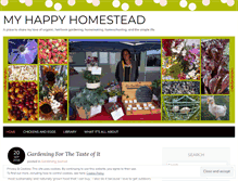 Tablet Screenshot of myhappyhomestead.wordpress.com