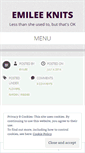 Mobile Screenshot of emileeknits.wordpress.com