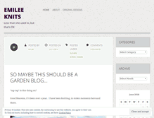 Tablet Screenshot of emileeknits.wordpress.com