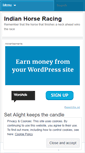 Mobile Screenshot of indianhorseracing.wordpress.com