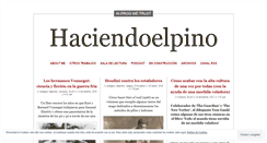 Desktop Screenshot of haciendoelpino.wordpress.com