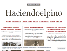 Tablet Screenshot of haciendoelpino.wordpress.com