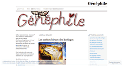 Desktop Screenshot of genephile.wordpress.com