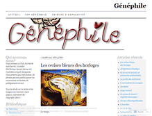 Tablet Screenshot of genephile.wordpress.com