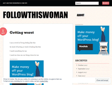 Tablet Screenshot of followthiswoman.wordpress.com