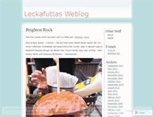 Tablet Screenshot of leckafutta.wordpress.com