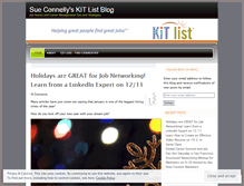 Tablet Screenshot of kitlist.wordpress.com