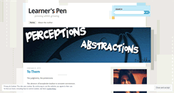 Desktop Screenshot of learnerspen.wordpress.com