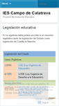 Mobile Screenshot of iescampodecalatrava.wordpress.com