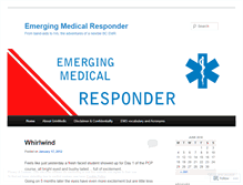 Tablet Screenshot of emergingmedicalresponder.wordpress.com