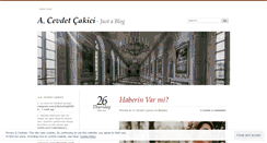 Desktop Screenshot of cevdetcakici.wordpress.com