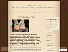 Tablet Screenshot of mybabyfingers.wordpress.com