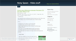 Desktop Screenshot of noisyspoon.wordpress.com